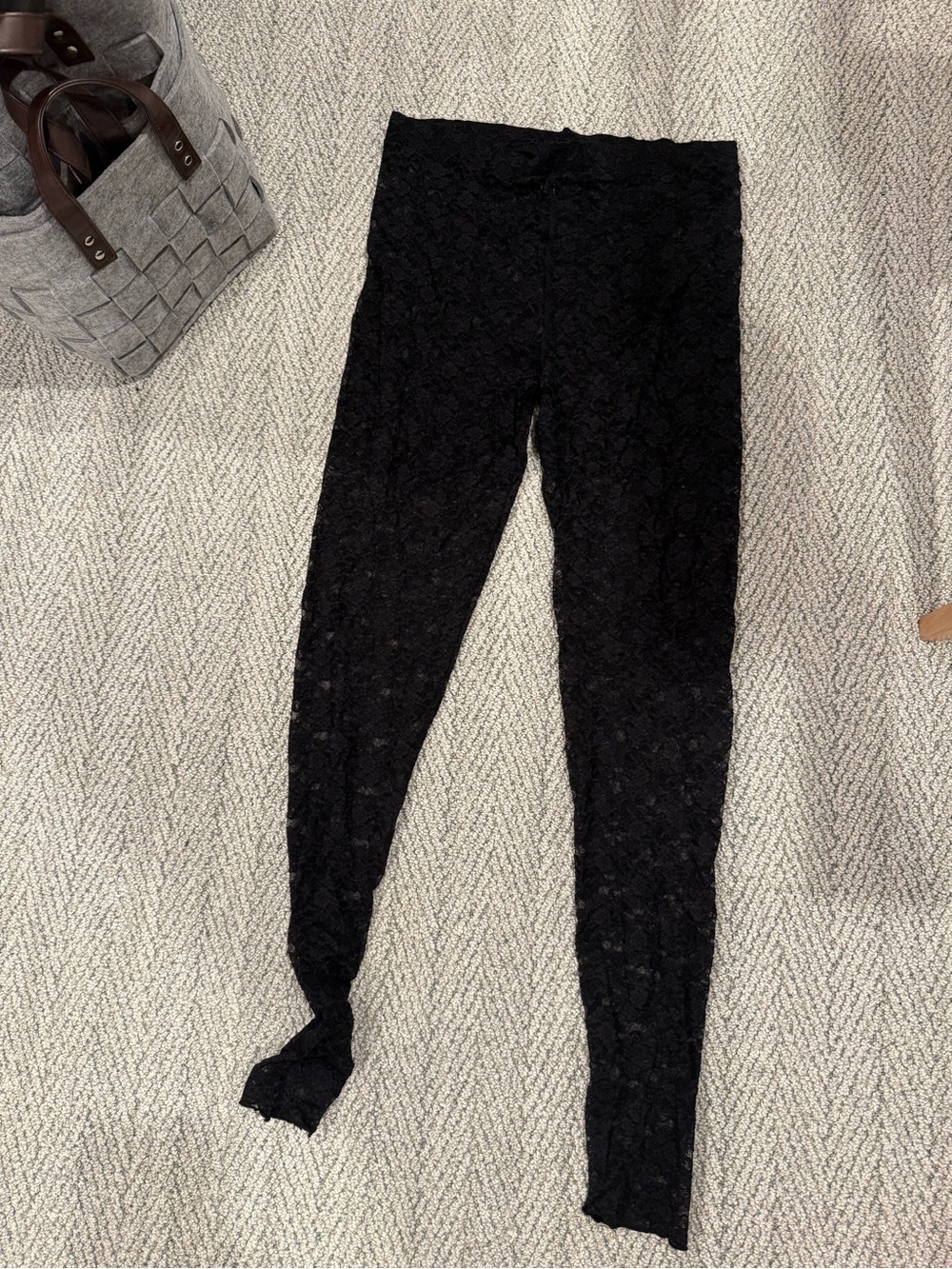 Free People Black Lace Leggings